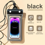 FONKEN Floating Waterproof Phone Case Full View Swimming Bag Underwater Snow Rainforest Transparent Dry Bag Waterproof Cover