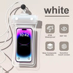 FONKEN Floating Waterproof Phone Case Full View Swimming Bag Underwater Snow Rainforest Transparent Dry Bag Waterproof Cover