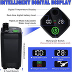 Portable Shower for Camping 6000Mah Rechargeable Camping Shower with Shower Head Intelligent LED Display Electric Shower Pump