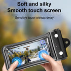 FONKEN Floating Waterproof Phone Case Full View Swimming Bag Underwater Snow Rainforest Transparent Dry Bag Waterproof Cover